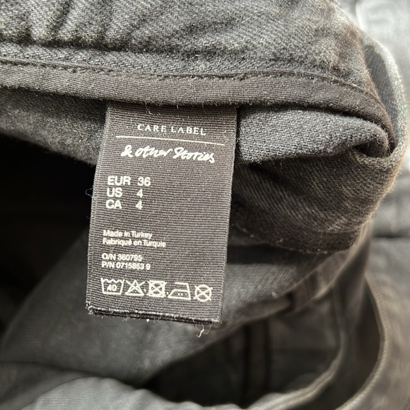 Anthropologie & OTHER STORIES Denim Overalls Organic Cotton Zip Front Pockets 4 - Picture 6 of 9